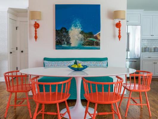 Colorful high-end interior design by Martha's Vineyard Interior Design